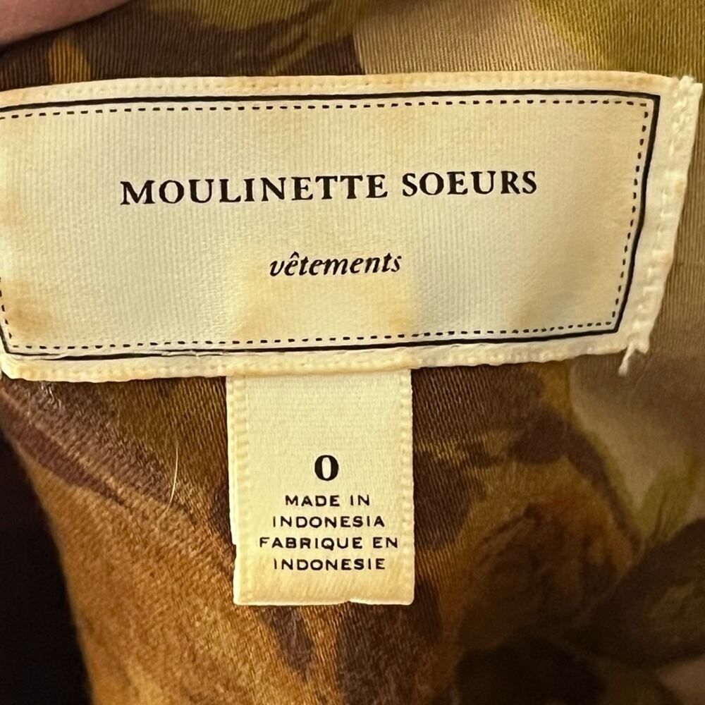 Y2K Anthro Moulinette Soeurs Brassica Safari Belted Dress 0 Forest Fairy Utility - Picture 9 of 9